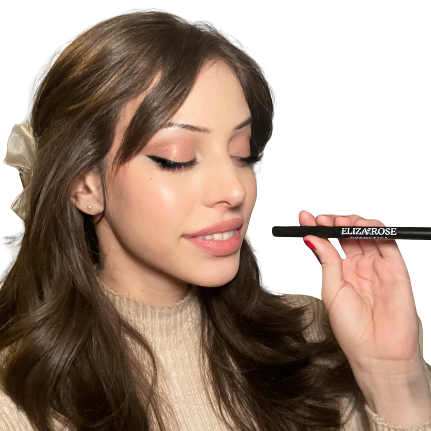 Perfect Waterproof Matte Black Eyeliner Pen | Long-lasting Smudgeproof Felt Tip Pen